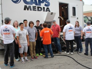 CAPS Media crew covers  the Fair Parade live on channel 6.