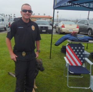 Ventura Police Officer Trevor Hrynyk and K9 Jag were at the Felix & Fido Adoption Festival held on June 6 (Jag is bashful except when catching the bad guys).