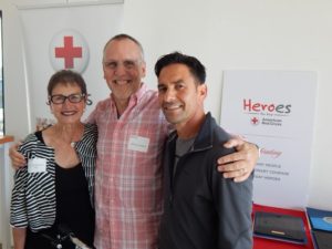 Suz Montgomery, Jeff Lambert and Jon Osumi at the Heroes Event.