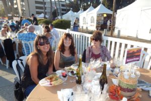 Enjoying last year’s Pier Under the Stars were Pam Baumgardner, Staci Brown and Diane Brown.