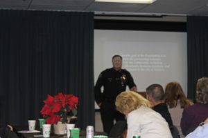 Chief Ken Corney spoke about the accomplishments and goals of the Foundation at luncheon.