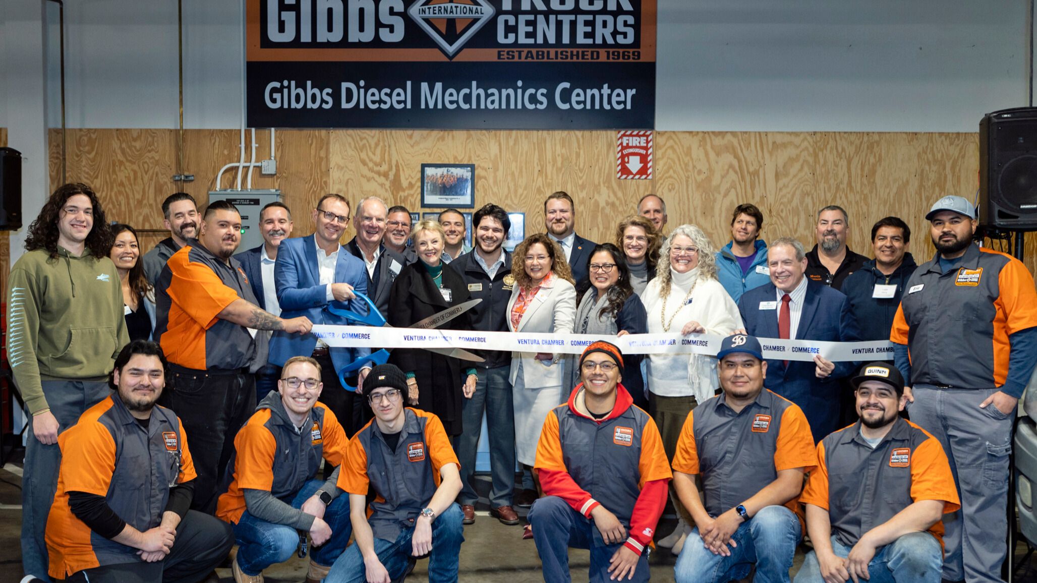 Gibbs Diesel Grand Opening group photo.
