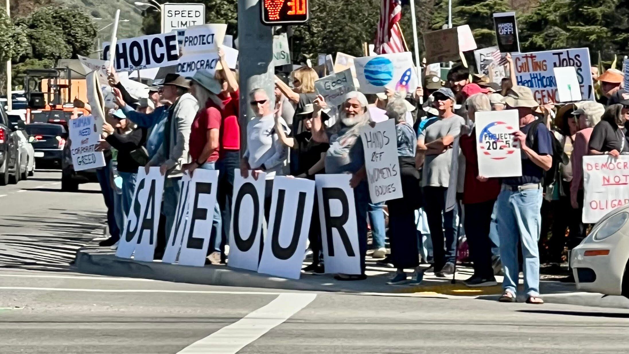 Over 3,000 people gathered to support the Constitution and call for equality and reform.