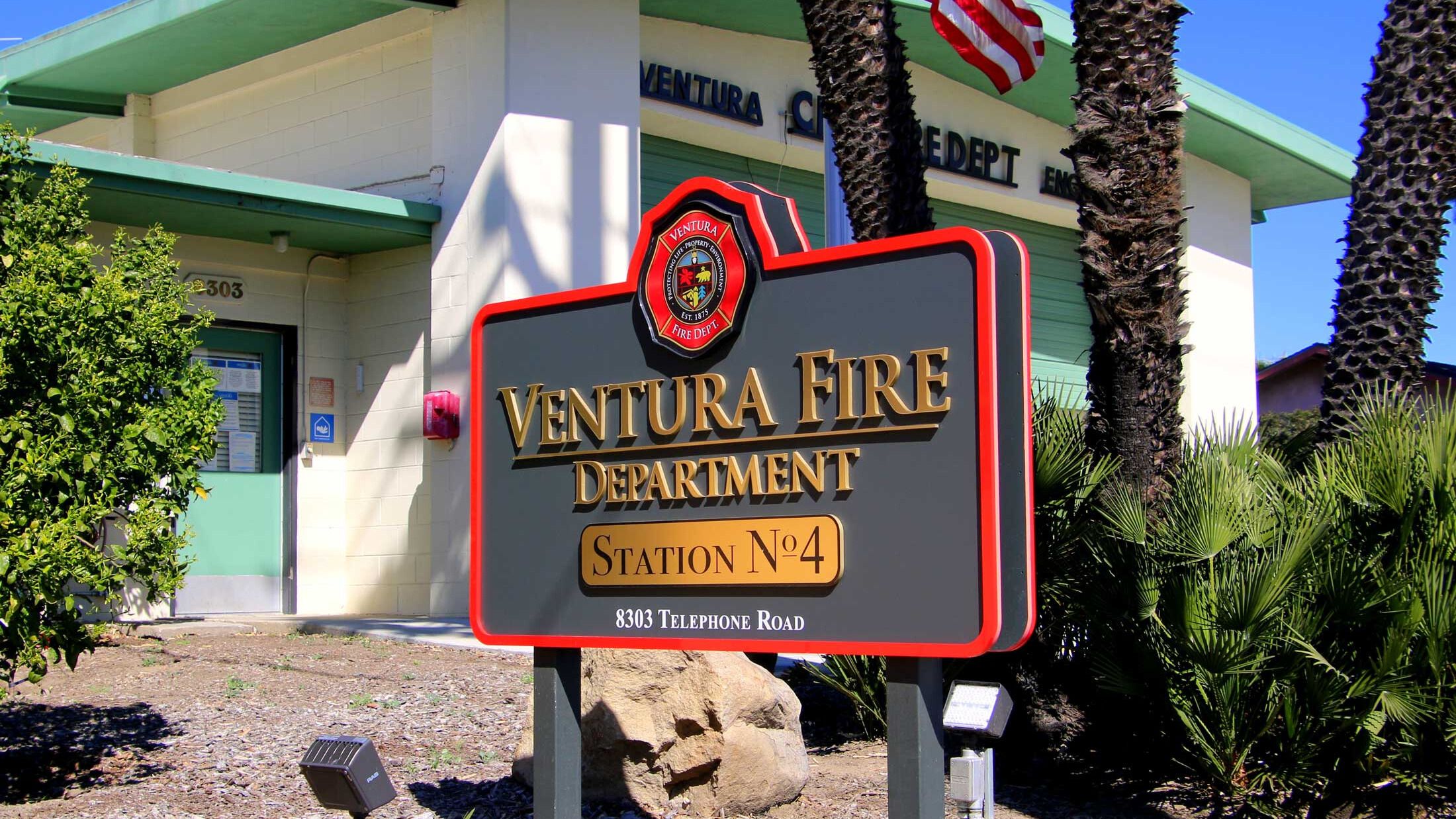 City of Ventura Fire Dept. sign