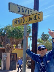 Ivor Davis finds his own street in Ventura’s sister city, Lareto, Mexico. Images by Ivor Davis and David Comden.