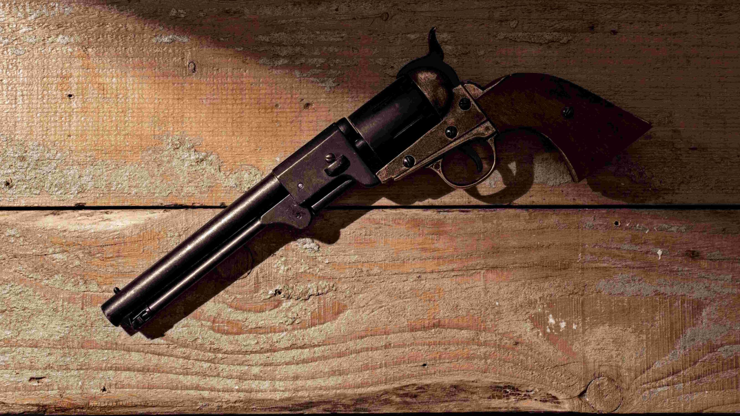 1880s handgun on a table