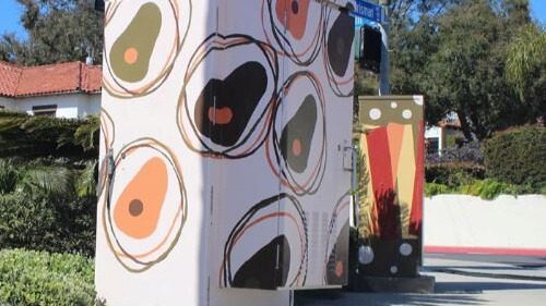 picture of painted utility box
