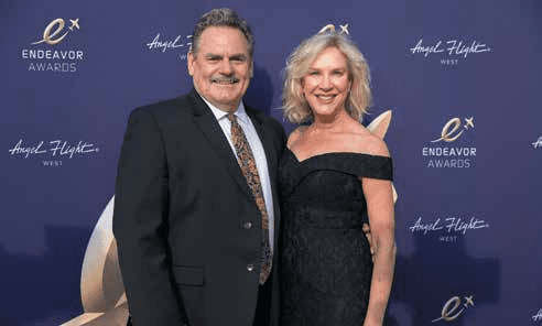 Jeff and Christie Moorhouse at the Angel Flight West Endeavor Awards in Los Angeles.