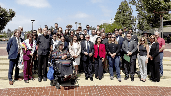 Photo of Ventura County leaders at the Ventura County Government Center.