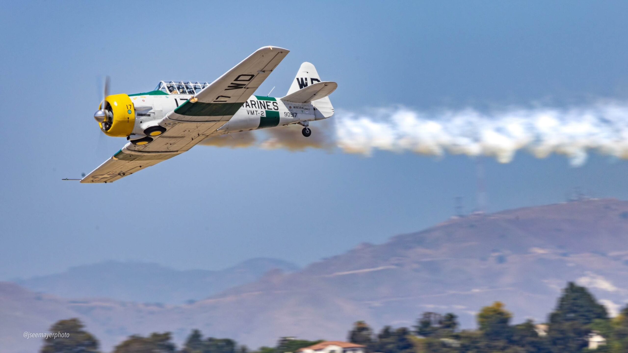 Photo of flying plane from 2024 air show