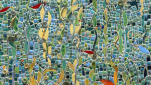 Photo of Frank Bauer mosaic.