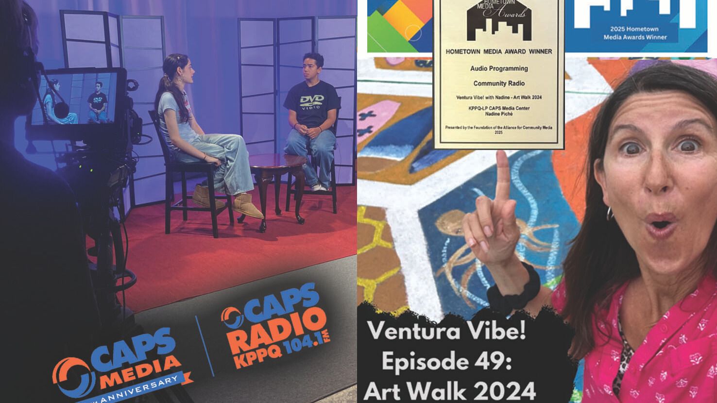 Image of Nadine holding award.