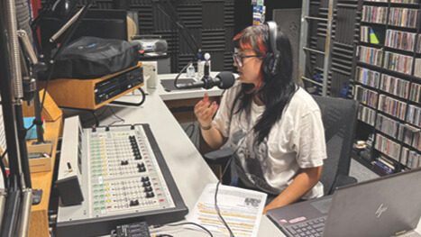 Image of Girl using Editing Software at Caps Media