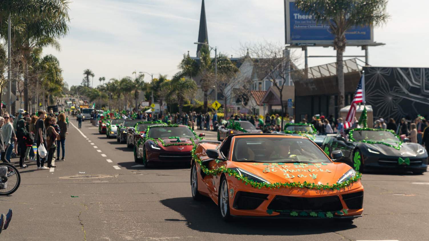 Car in St. Paddy's Parade