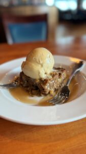 3rd place Winner, Aloha Steakhouse’s Vegan Apple Cake with Vanilla Ice Cream