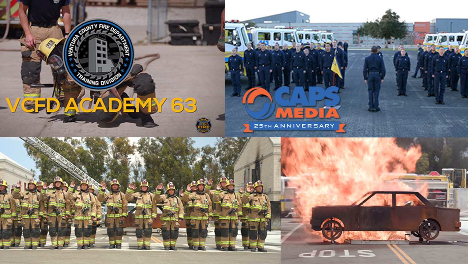 CAPS Media 25th Anniversary VCFD Academy 63 Logo