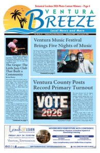 Cover of Ventura Breeze newspaper, July 8 2026 issue.