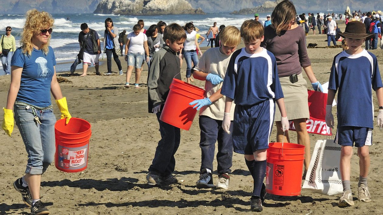 people on beach