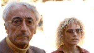 Photo of Margery Spielman with Jacques Cousteau